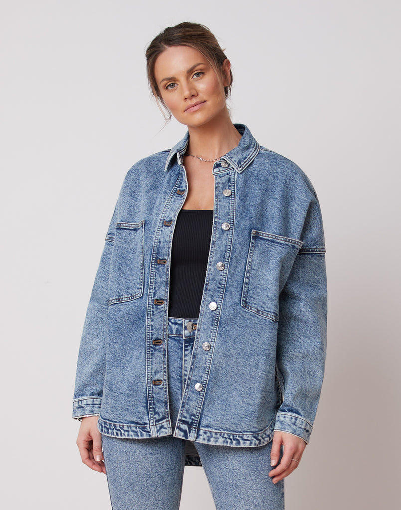 VESTE OVERSIZE EN DENIM / BAZAAR