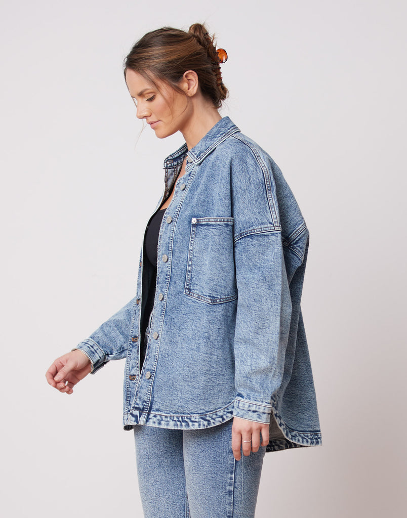 VESTE OVERSIZE EN DENIM / BAZAAR