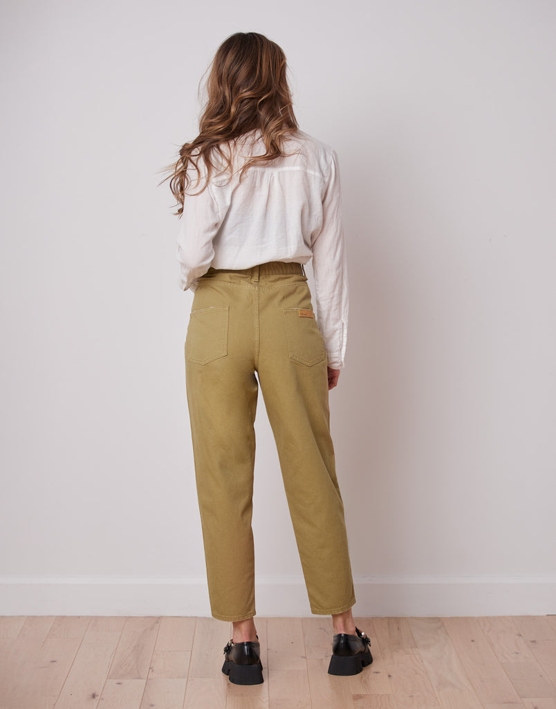 JEANS MALIA COUPE DÉCONTRACTÉE / KHAKI
