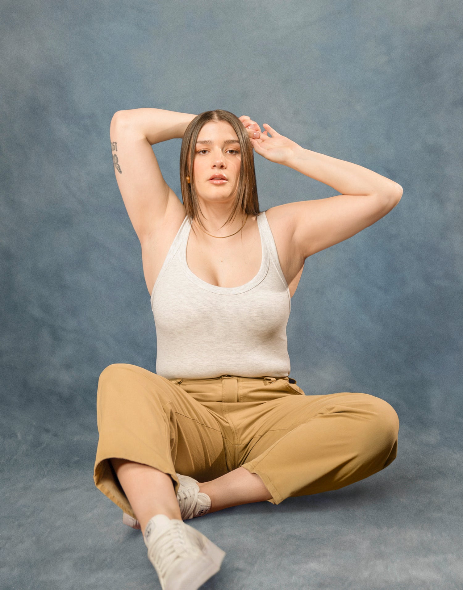 JEANS CHLOÉ COUPE DROITE / OLIVE GREEN