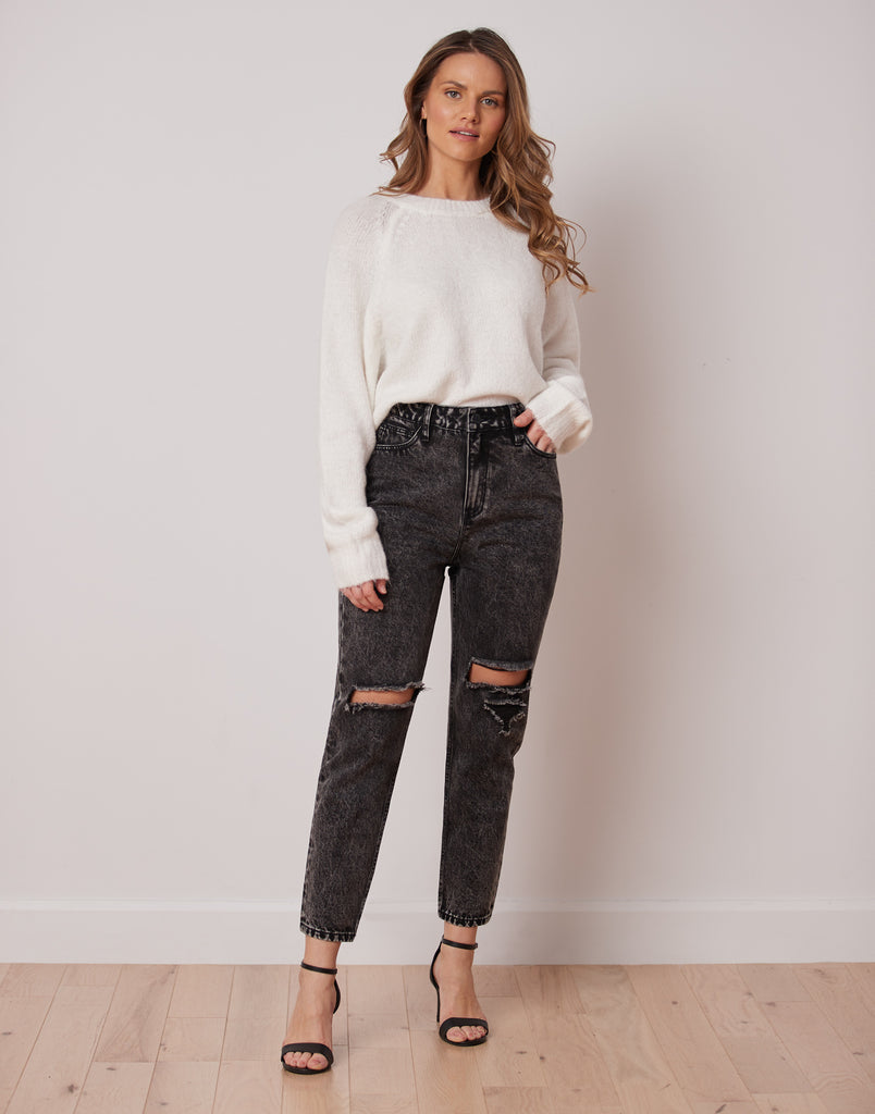 JEANS MALIA COUPE DÉCONTRACTÉE / CHRISSY / 100% COTON