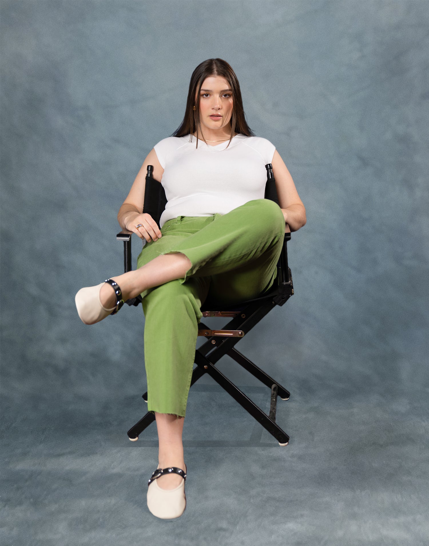 JEANS CHLOÉ COUPE DROITE / GREEN EYES