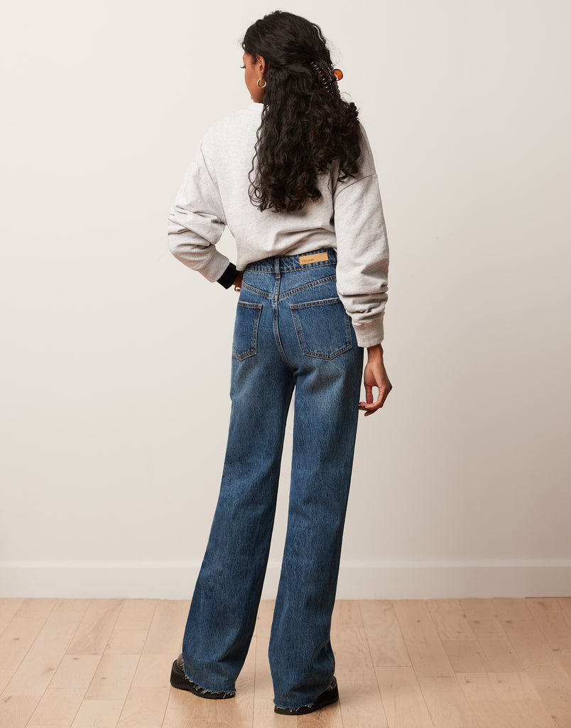 JEANS LILY COUPE TRÈS ÉVASÉE / NINA / 100% COTON