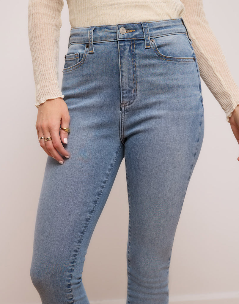 jeans skinny bleu pâle