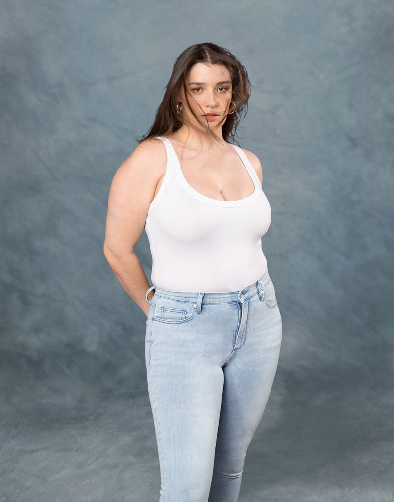 JEANS RACHEL COUPE ÉTROITE / SEA BREEZE