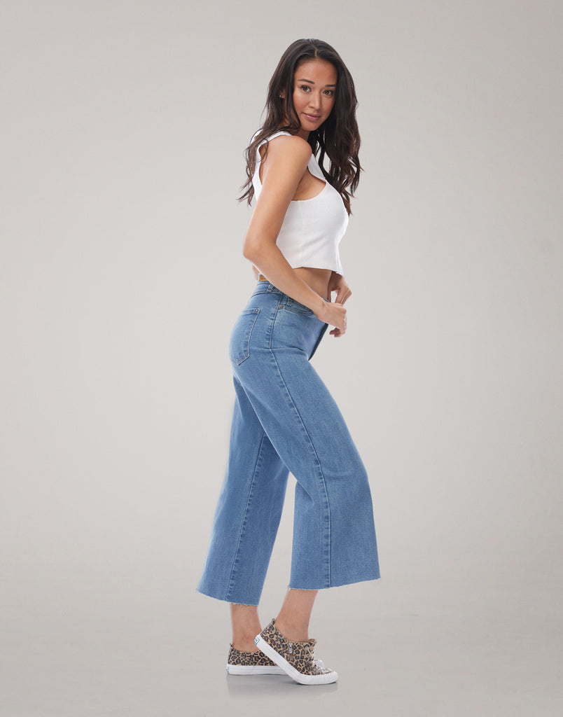 JEANS LILY COUPE TRÈS ÉVASÉE / BREEZY BLUE