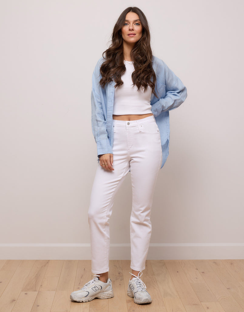 JEANS EMILY COUPE AJUSTÉE / BLANC