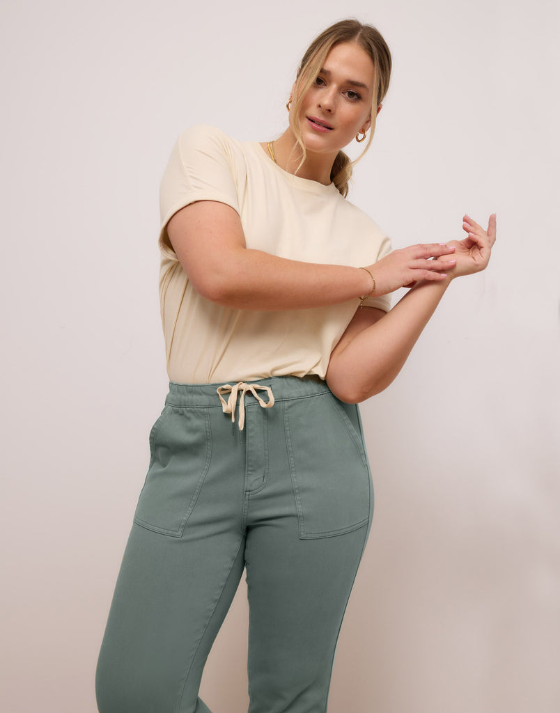 JOGGING EN DENIM EXTENSIBLE MALIA / LAUREL WREATH