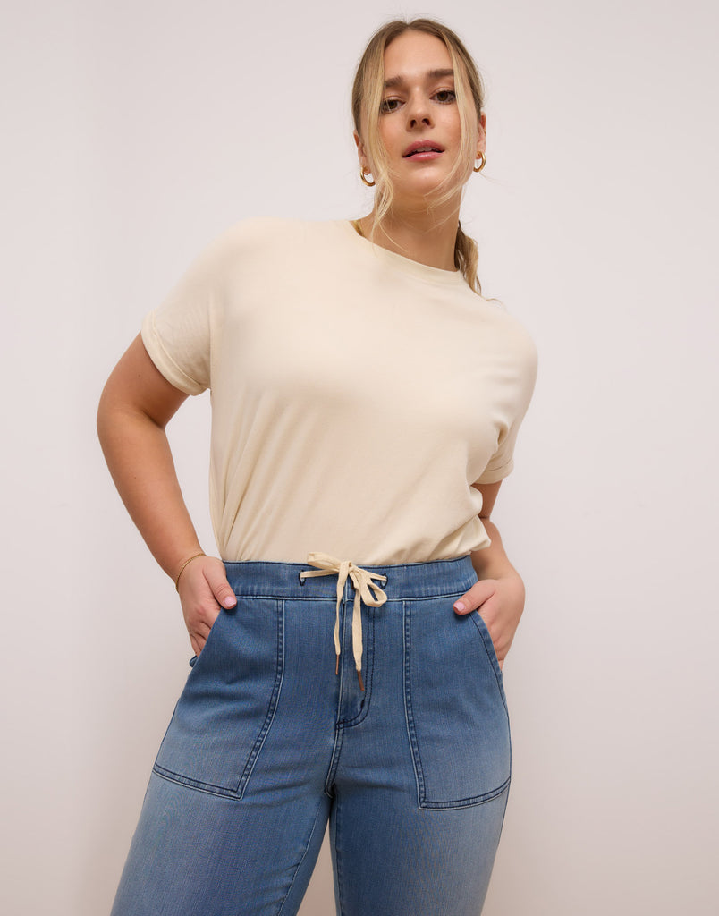 JOGGING EN DENIM EXTENSIBLE MALIA / CLOUD INDIGO