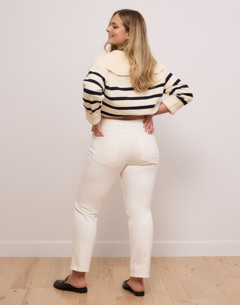 JEANS EMILY COUPE AJUSTÉE / PEARL WHITE