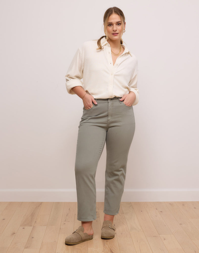 JEANS CHLOÉ COUPE DROITE / SEA MOSS