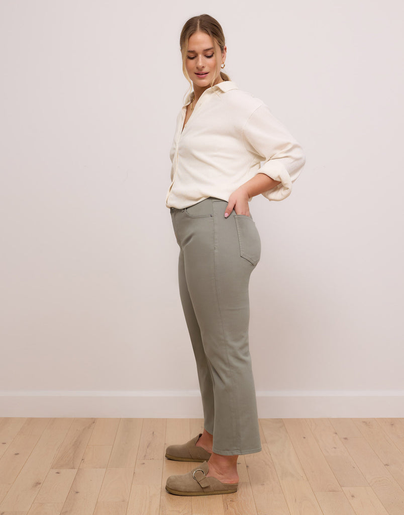 JEANS CHLOÉ COUPE DROITE / SEA MOSS
