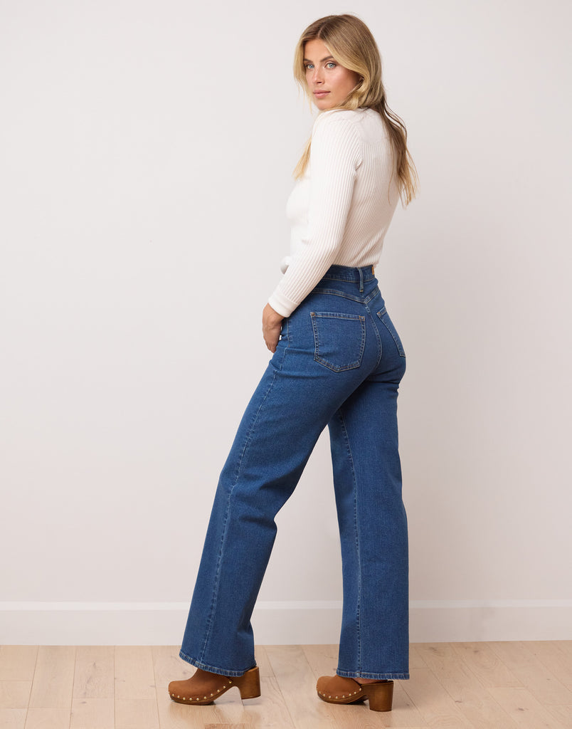 JEANS LILY COUPE TRÈS ÉVASÉE / HERITAGE BLUE