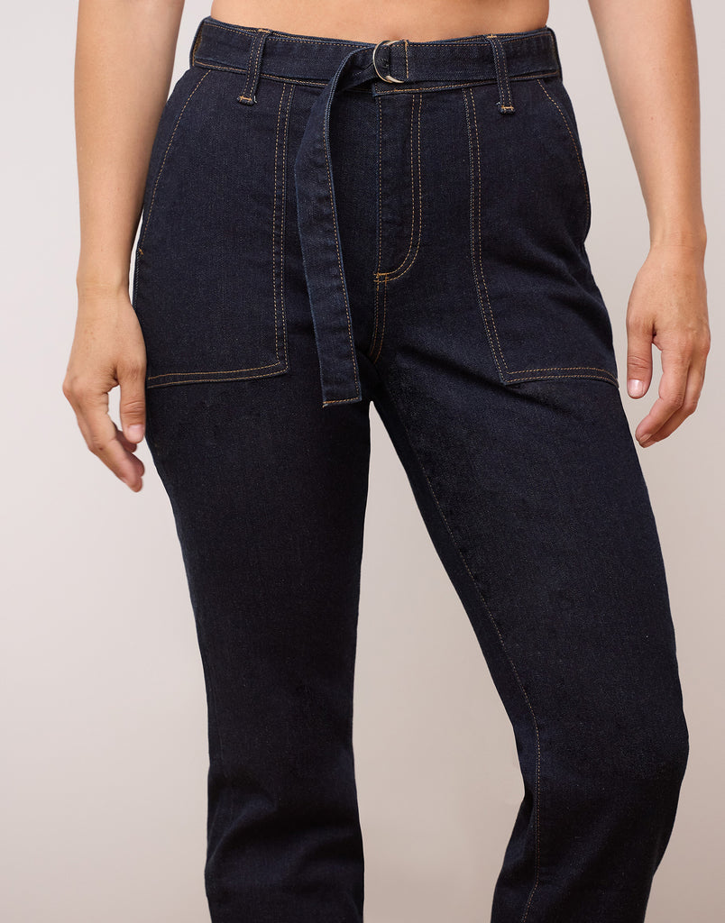 JEANS MALIA COUPE DÉCONTRACTÉE / DEEP INDIGO