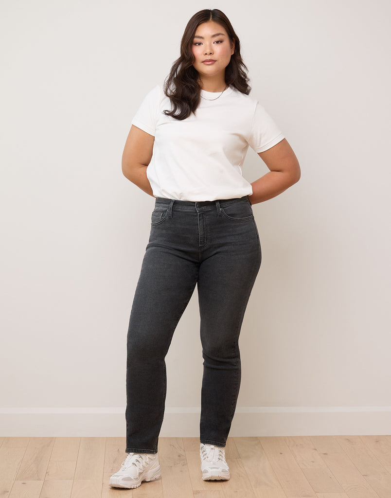 JEANS EMILY COUPE AJUSTÉE / GRAPHITE