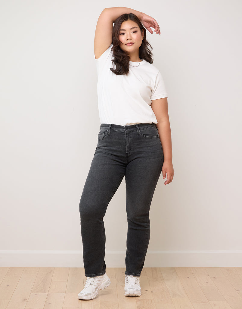 JEANS EMILY COUPE AJUSTÉE / GRAPHITE