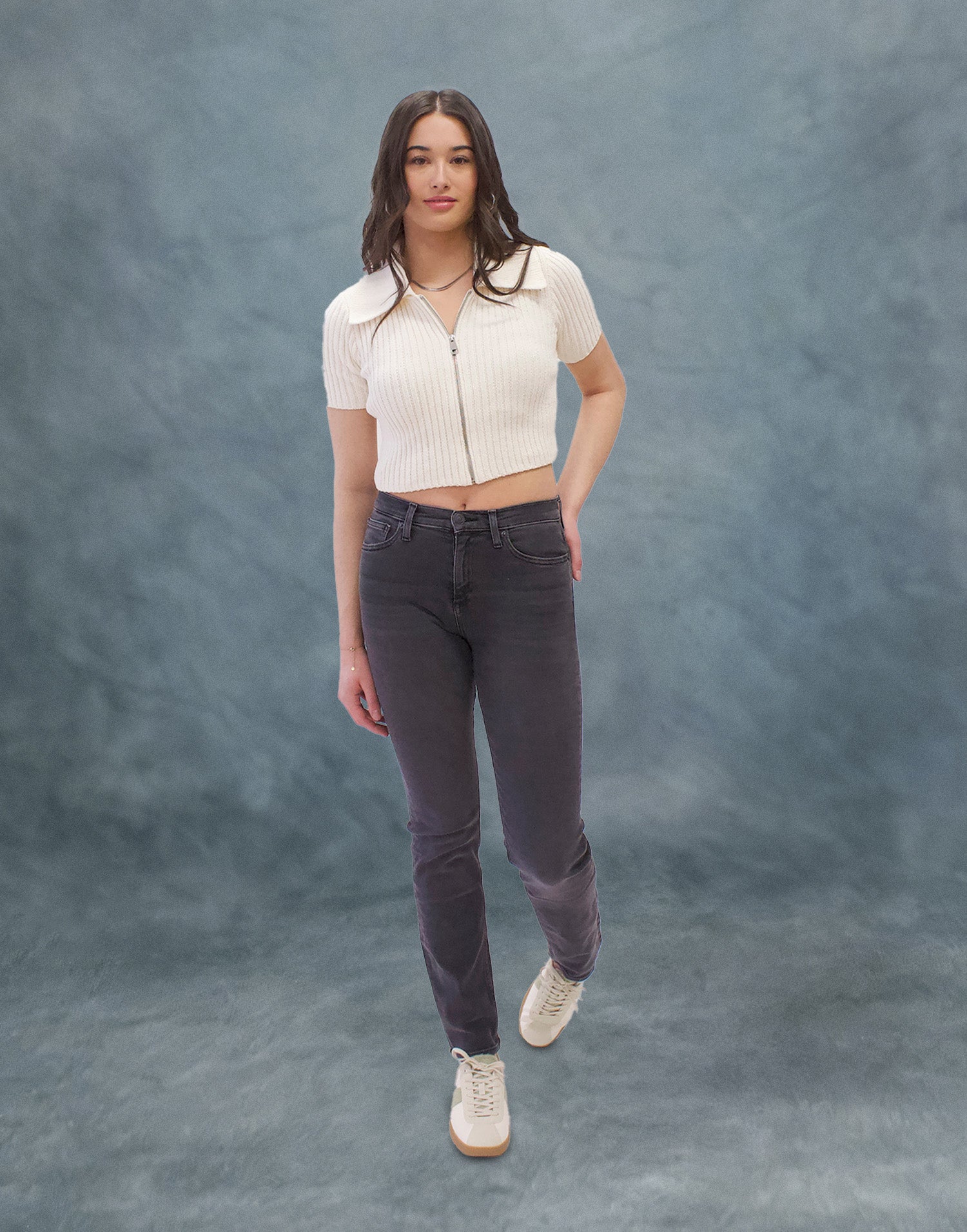 JEANS EMILY COUPE AJUSTÉE / GRAPHITE