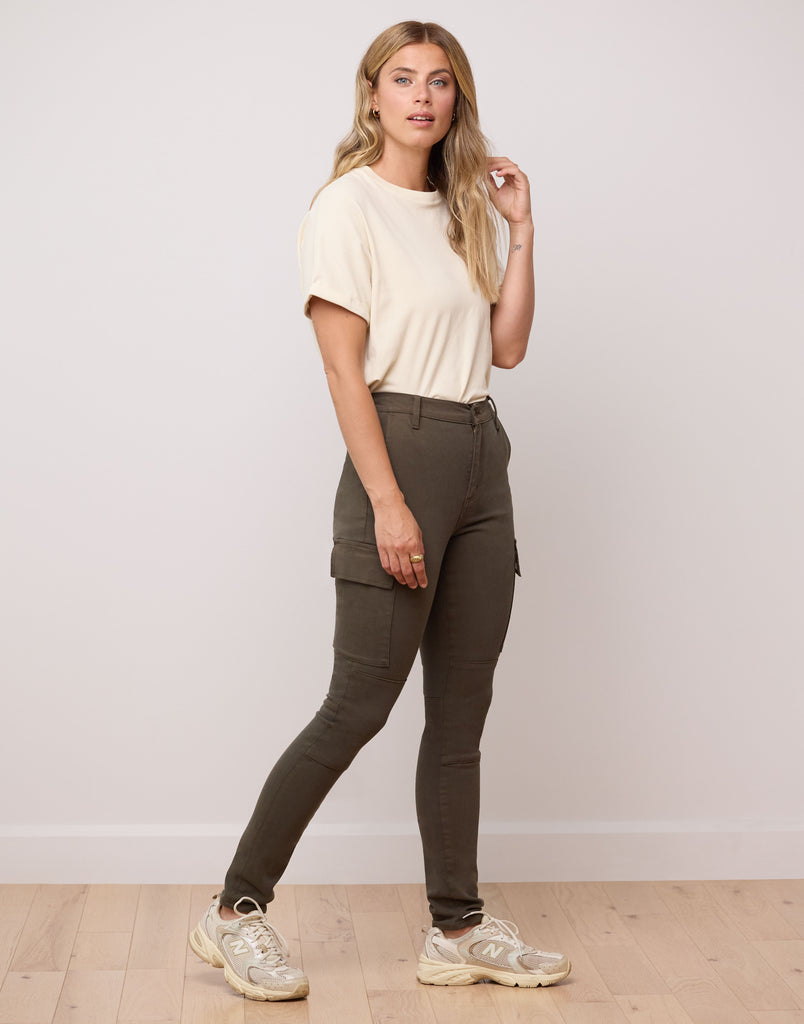 JEANS RACHEL COUPE ÉTROITE / FOREST