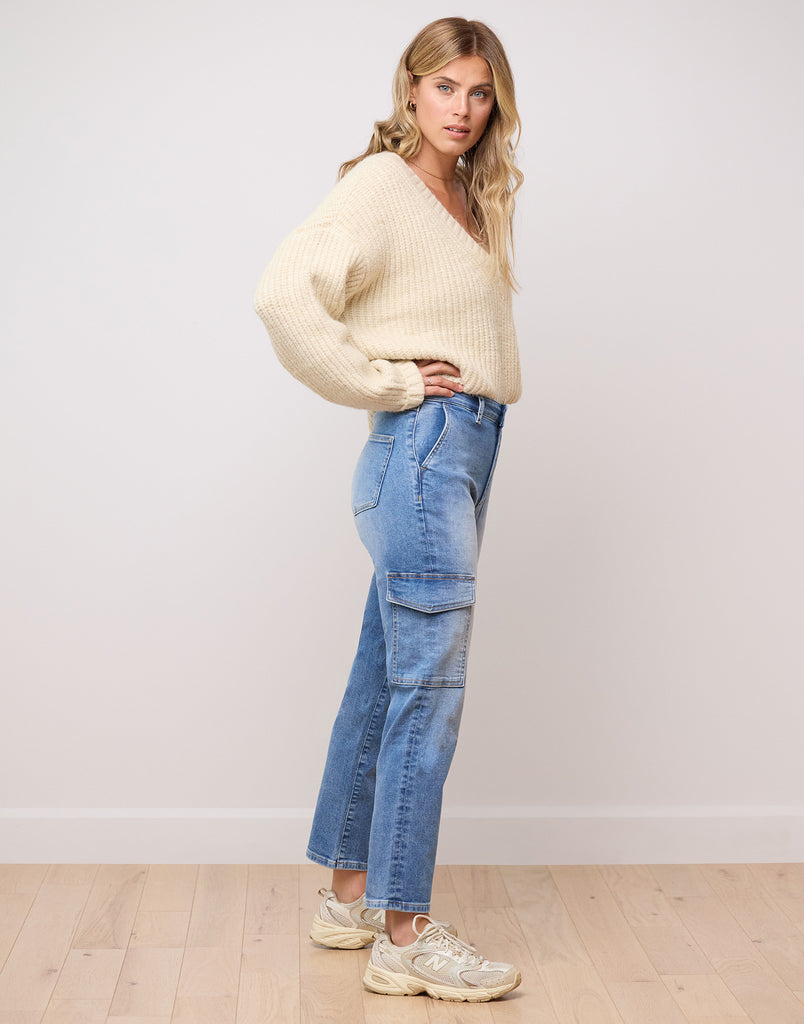 JEANS MALIA COUPE DÉCONTRACTÉE / BLUE BELL