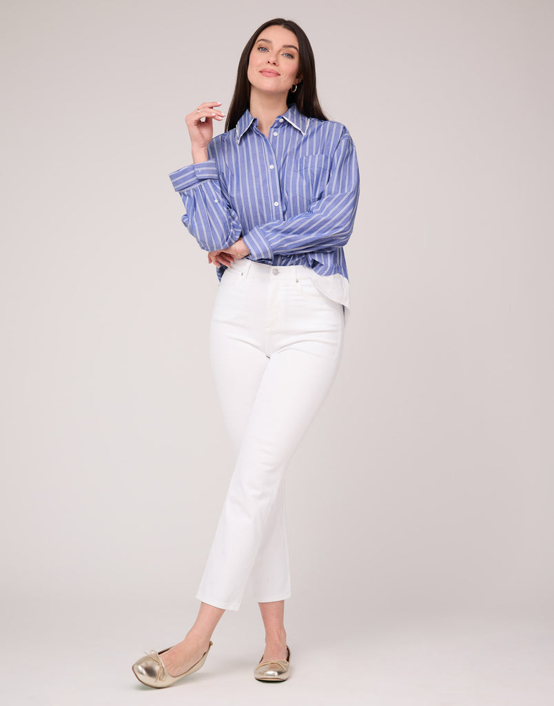 JEANS EMILY COUPE AJUSTÉE / WHITE SHELL