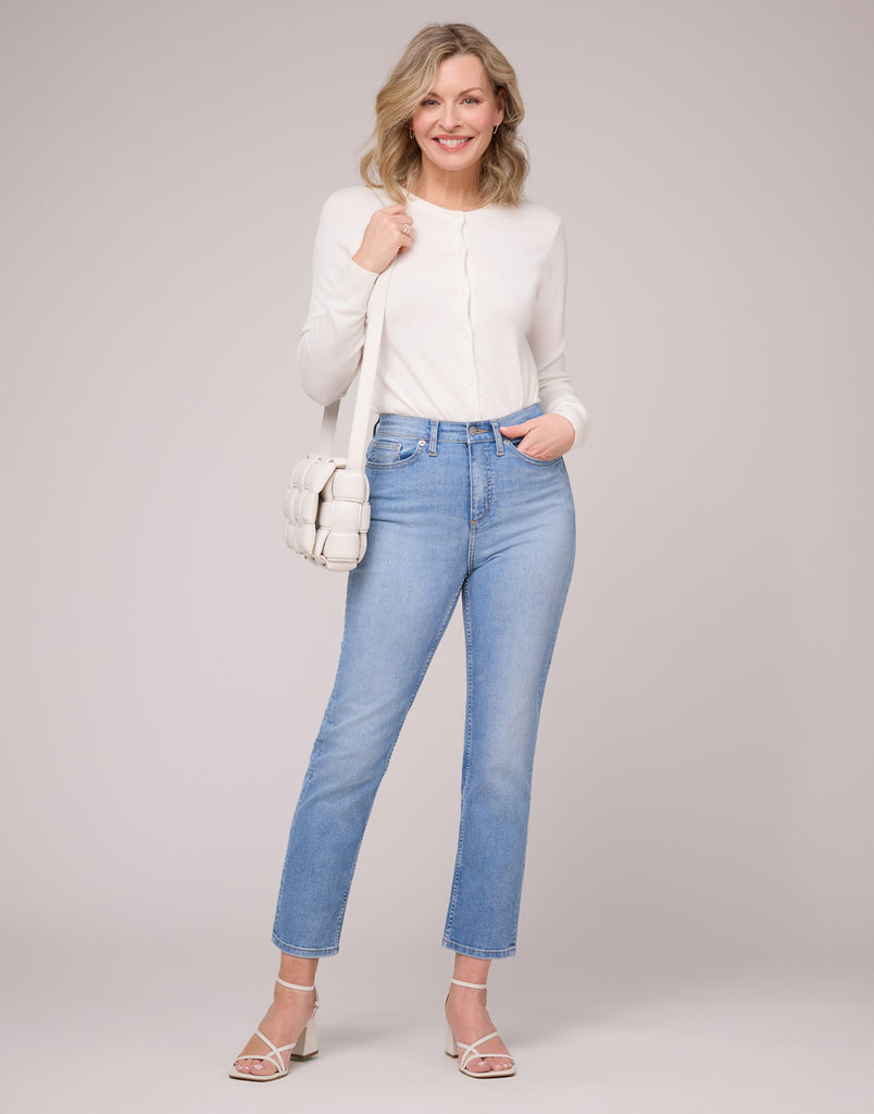 JEANS CHLOÉ COUPE DROITE / SURF BLUE