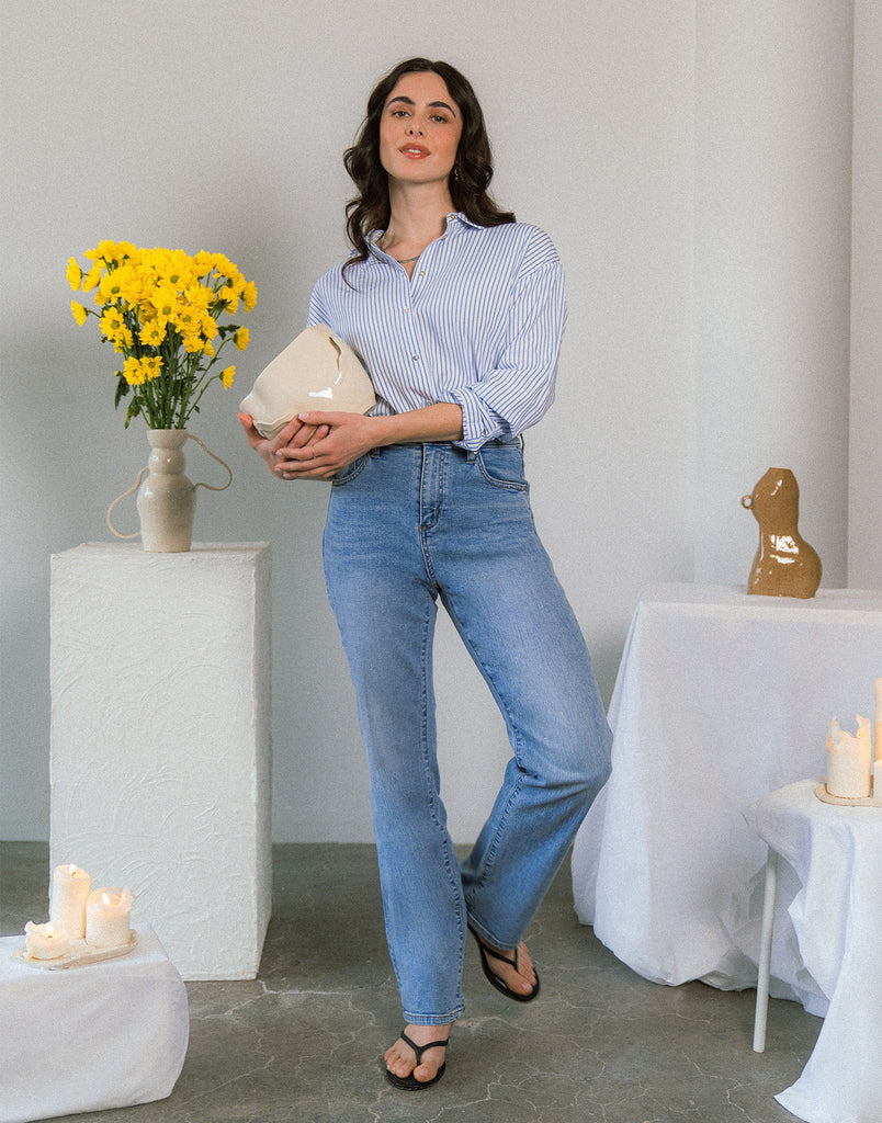 JEANS CHLOÉ COUPE DROITE / FLORA