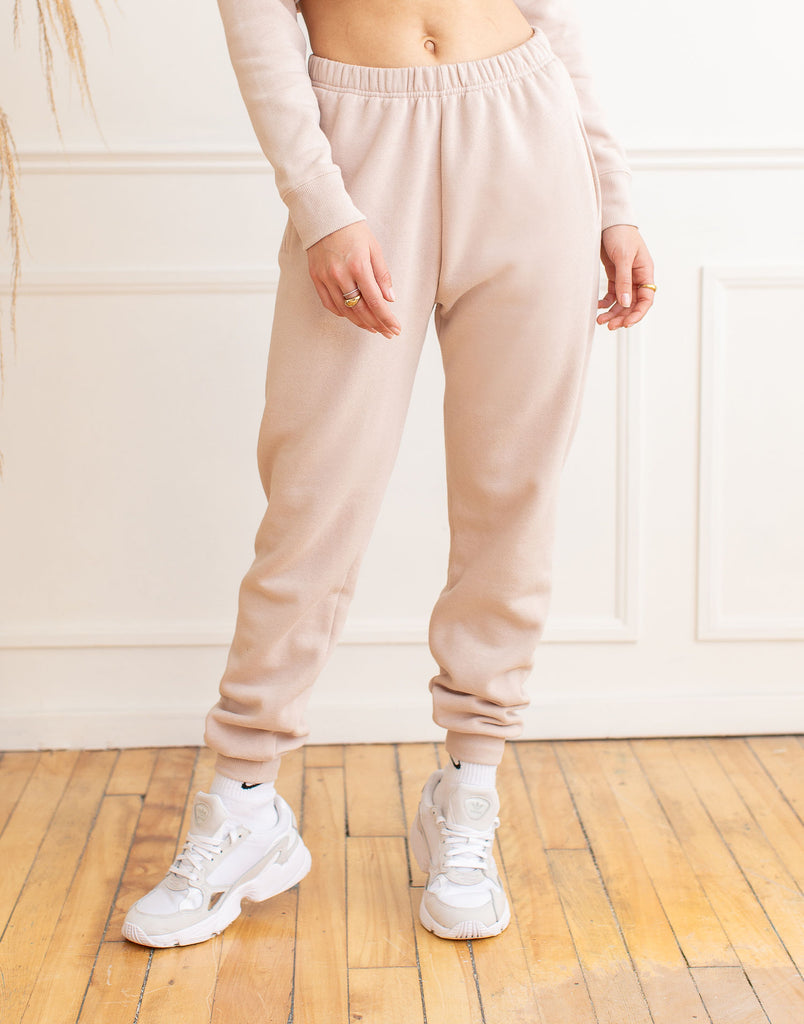 PANTALON DE JOGGING / BEIGE ROSÉ