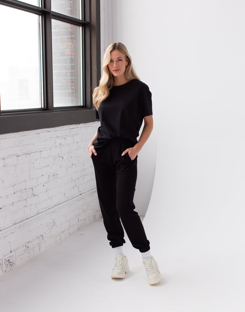 PANTALON DE JOGGING LÉGER / NOIR