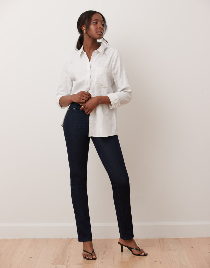 JEANS CHLOE COUPE DROITE / RINSE INDIGO / BLEU