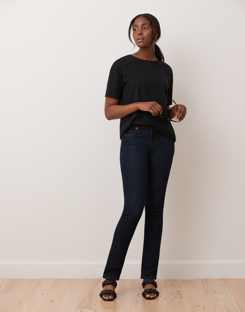 JEANS CHLOE COUPE DROITE / RINSE INDIGO