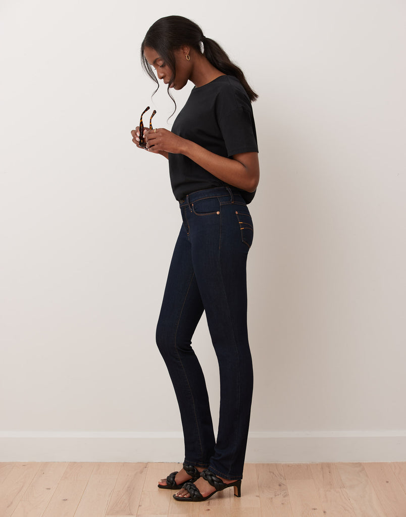 JEANS CHLOE COUPE DROITE / RINSE INDIGO