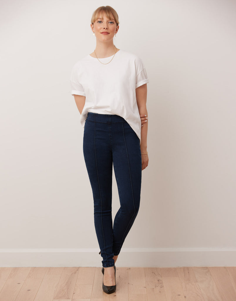 RACHEL COUPE ÉTROITE  / JEGGING À ENFILER / NAUTICAL BLUE