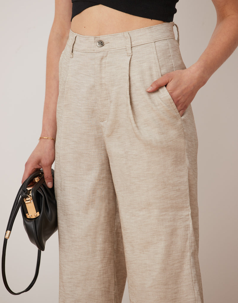 PANTALON LILY COUPE TRÈS ÉVASÉE / NATURAL LINEN