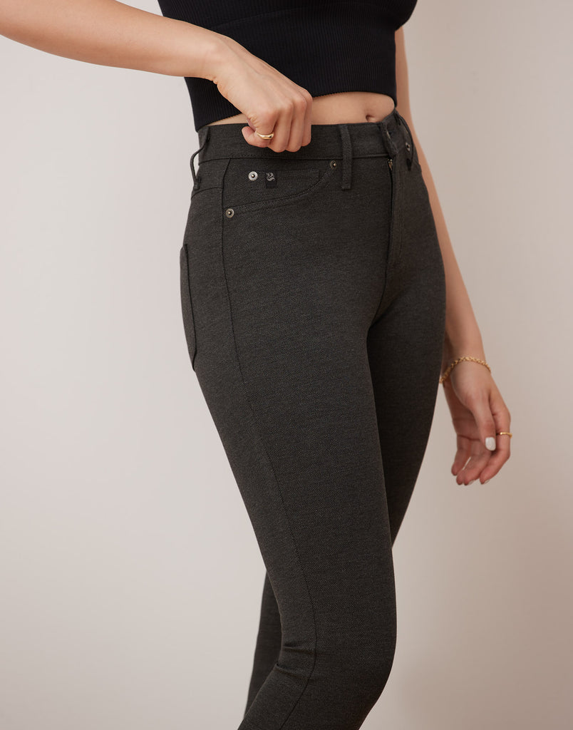 PANTALON EMILY COUPE AJUSTÉE / CHARCHOAL WOOL