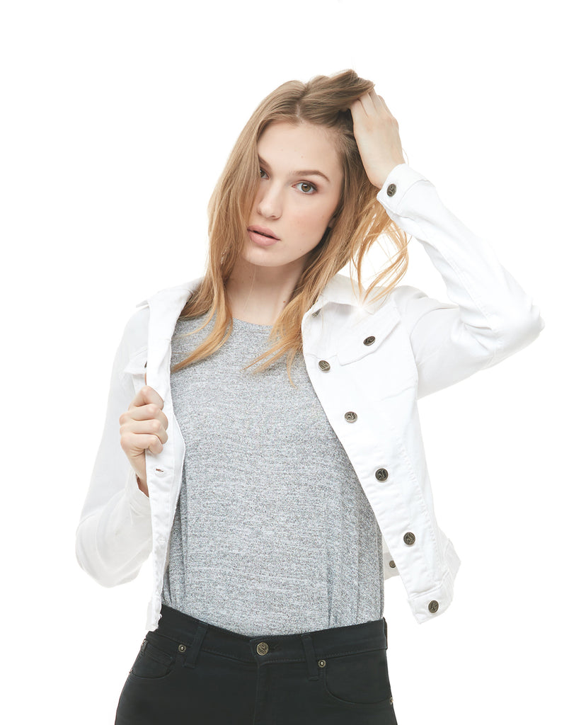VESTE EN DENIM / WHITE