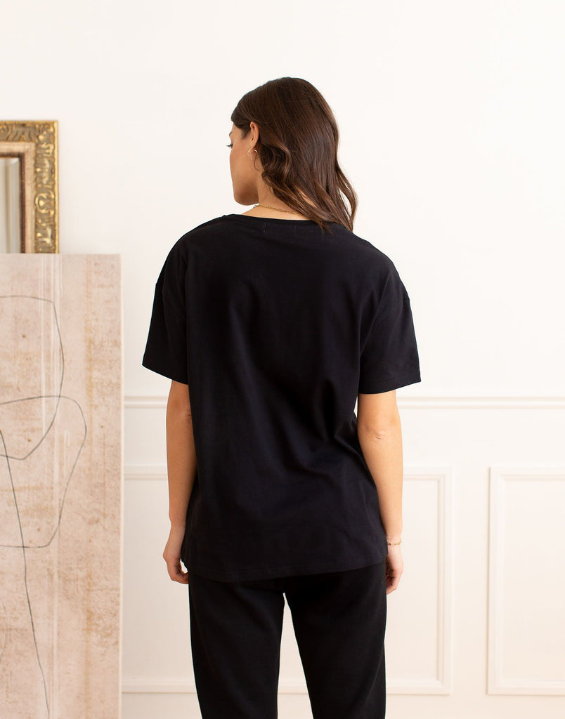 Tshirt Boyfriend Noir Collection Active Yoga Jeans