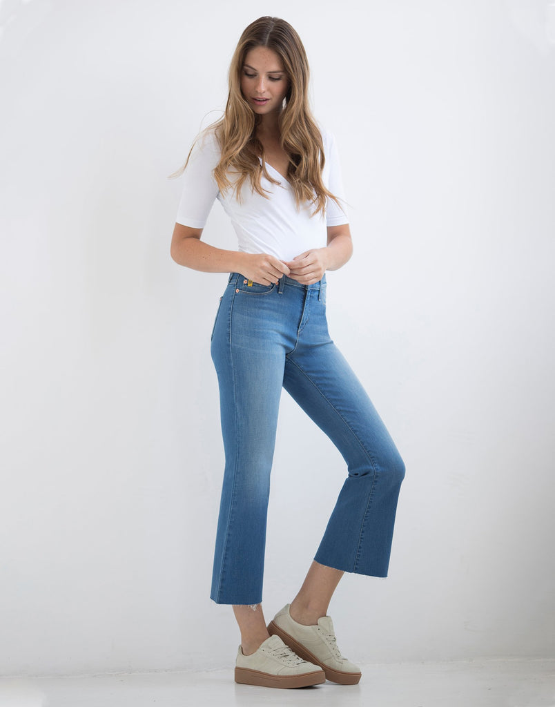 Jeans Alex Coupe Évasée Court Fuji Yoga Jeans